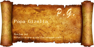 Popa Gizella névjegykártya
